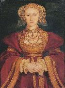 Hans holbein the younger Portrait of Anne of Cleves, oil on canvas